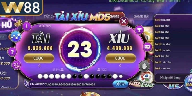 MD5 Tài Xỉu là sự kết hợp giữa trò chơi truyền thống và thuật toán